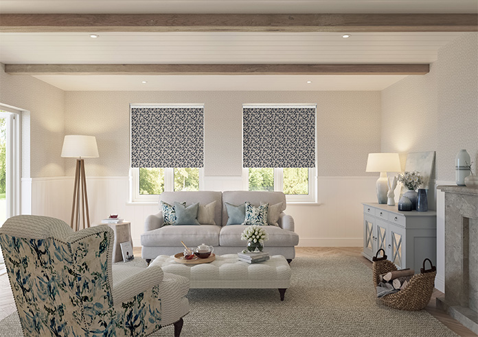 Oak Leaves, Monochrome - Twist&Fit Roller Blind - Image 8
